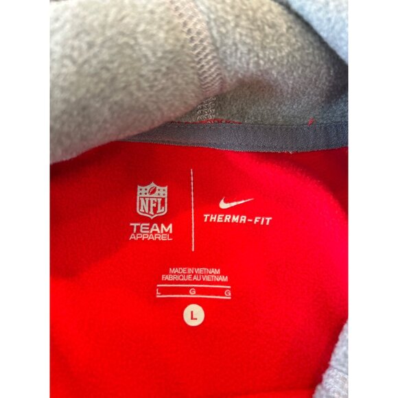 Nike NFL Team Apparel Tampa Bay Buccaneers Hoodie Therma Fit Men's L Red Gray - Picture 5 of 9